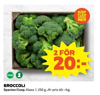 Coop Extra Broccoli erbjuda
