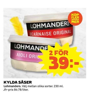 Coop Extra Kylda såser erbjuda