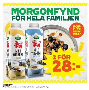 Coop Extra Yoghurt erbjuda