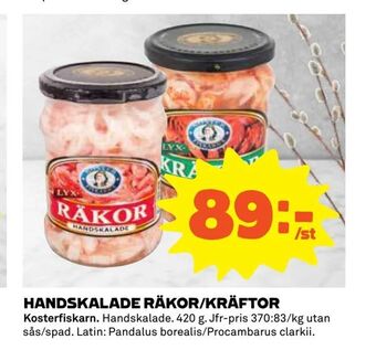 Coop Extra Handskalade räkor/kräftor erbjuda