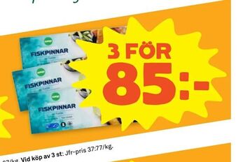 Stora Coop Fiskpinnar 30-pack erbjuda