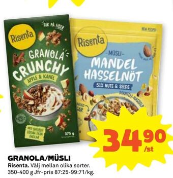 Stora Coop Granola/müsli erbjuda