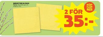 Stora Coop Servetter 20-pack erbjuda
