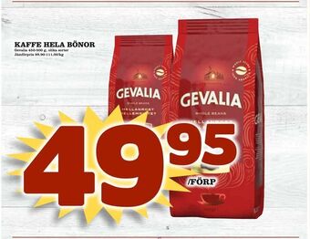 Matdax Kaffe hela bönor erbjuda