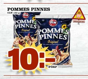 Matdax Pommes pinnes erbjuda