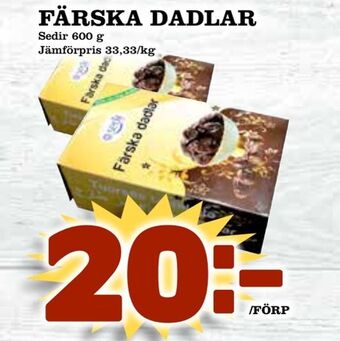 Färska dadlar