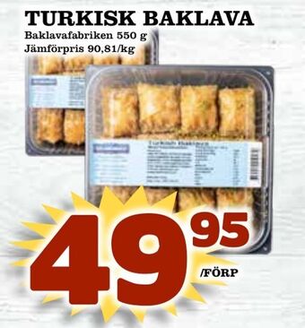 Matvärlden Tensta Turkisk baklava erbjuda