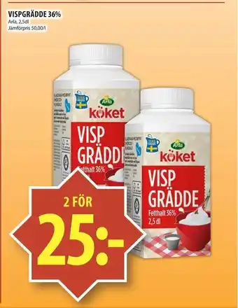 Vispgrädde 36%