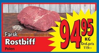 Supergrossen Rostbiff erbjuda
