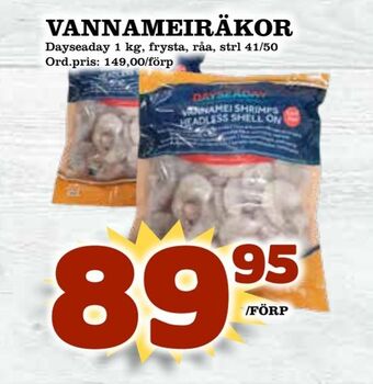 Supergrossen Vannameiräkor erbjuda