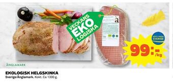 Coop Ekologisk helgskinka erbjuda