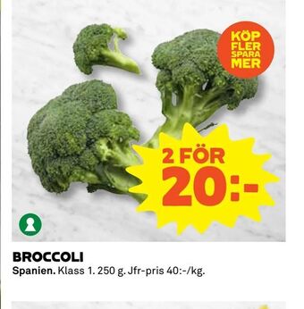Coop Broccoli erbjuda