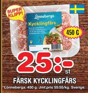 Nya Pulsen Färsk kycklingfärs erbjuda
