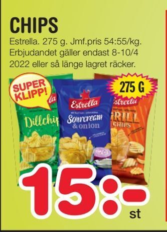 Nya Pulsen Chips erbjuda