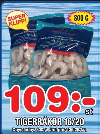 Nya Pulsen Tigerräkor 16/20 erbjuda