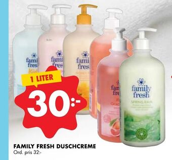 ÖoB Family fresh duschcreme erbjuda