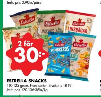 ÖoB Estrella snacks erbjuda