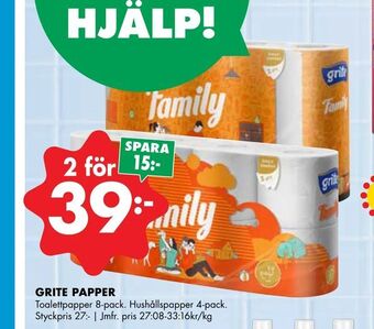 ÖoB Grite papper erbjuda
