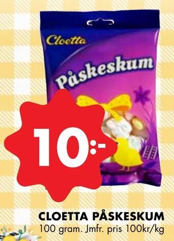 ÖoB Cloetta påskeskum erbjuda