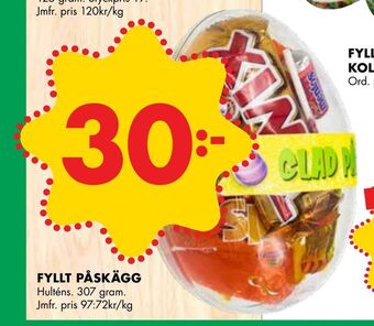 ÖoB Fyllt påskägg erbjuda
