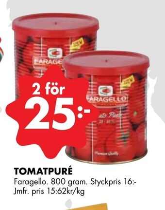 ÖoB Tomatpuré erbjuda
