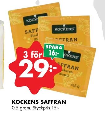 ÖoB Kockens saffran erbjuda