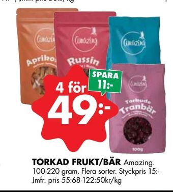 ÖoB Torkad frukt/bär erbjuda