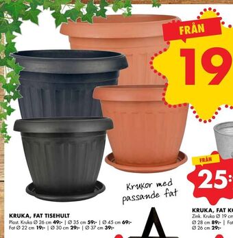 ÖoB Kruka, fat tisehult erbjuda