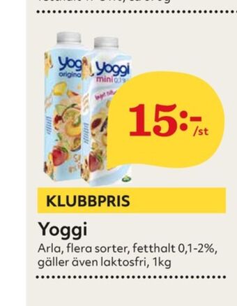 Hemköp Yoggi Yoghurt erbjuda
