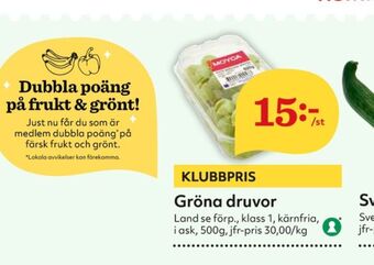 Hemköp Moyca Vindruvor erbjuda