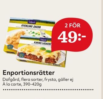 Hemköp Dafgårds Färdigrätter erbjuda