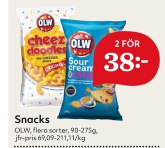 Hemköp OLW Snacks erbjuda