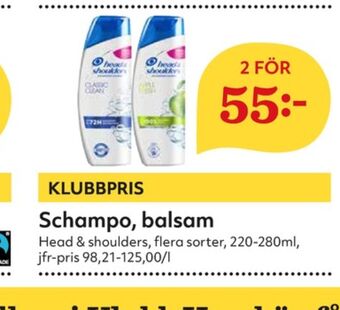Hemköp Head&Shoulders Shampoo erbjuda