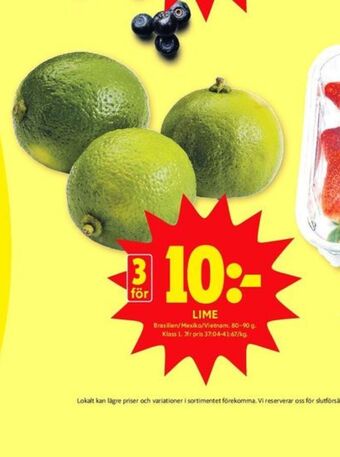 ICA Kvantum Lime erbjuda