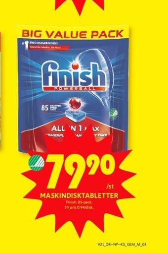 ICA Kvantum Finish Diskmaskintabs erbjuda