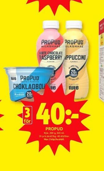 ICA Kvantum ProPud Milk Shake erbjuda