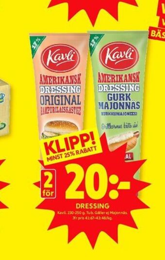 ICA Kvantum Kavli Dressing erbjuda