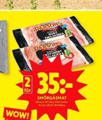 ICA Kvantum Pärsons Smörgåspålägg erbjuda