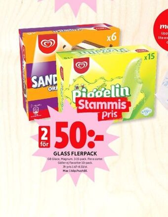 ICA Kvantum GB Sandwich Glassnacks erbjuda