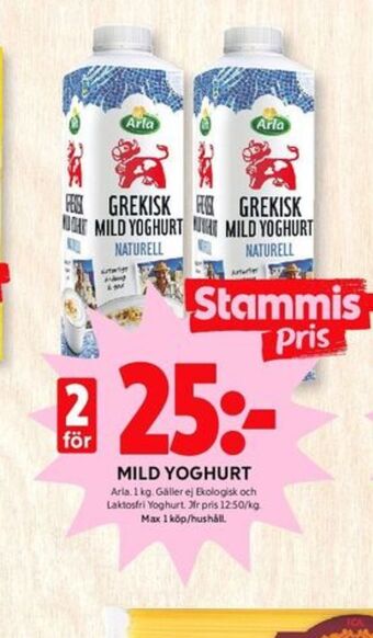 ICA Kvantum Arla Yoghurt erbjuda