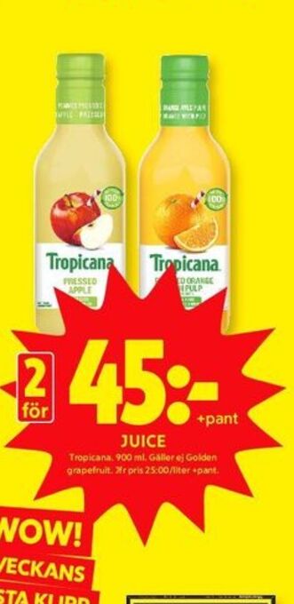 ICA Kvantum Tropicana Juice erbjuda