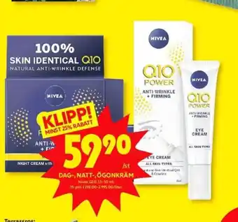 ICA Kvantum Nivea Ansiktskräm erbjuda
