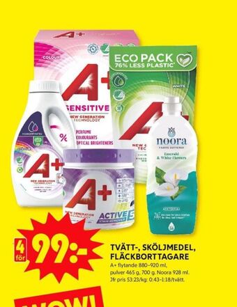 ICA Kvantum A+ Tvättmedel flytande erbjuda