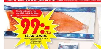 ICA Maxi Feldts Laxfilé erbjuda