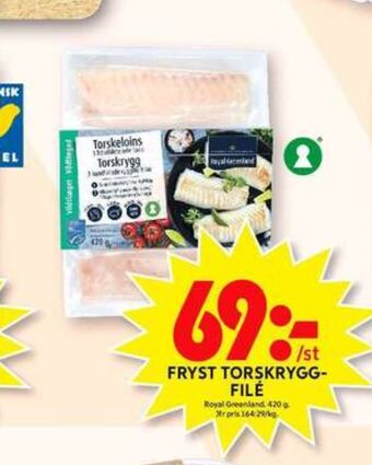 ICA Maxi Royal Greenland Torskfilé erbjuda