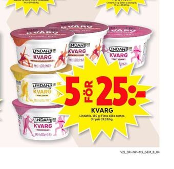ICA Maxi Lindahls Kvarg erbjuda