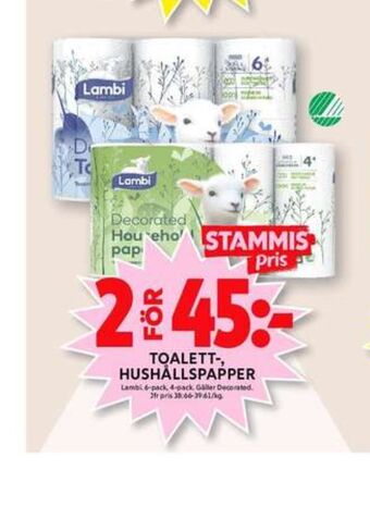 ICA Maxi Decorated Toalettpapper erbjuda