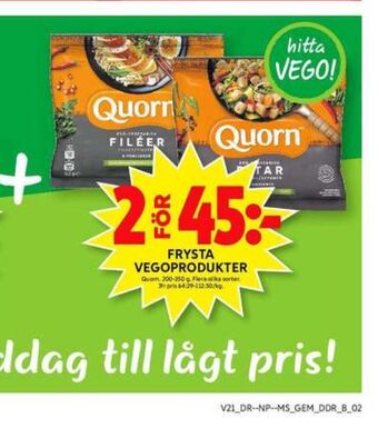 ICA Maxi Quorn Vegetarmat erbjuda