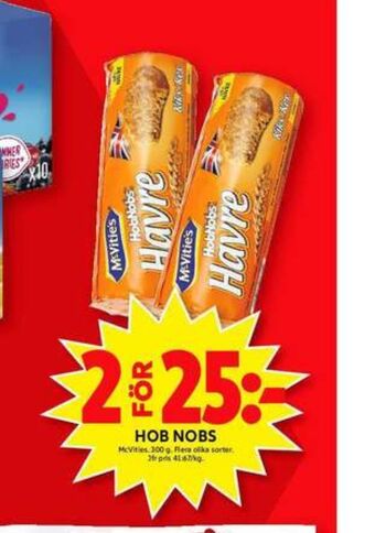 ICA Maxi HobNobs McVities Digestive kex erbjuda