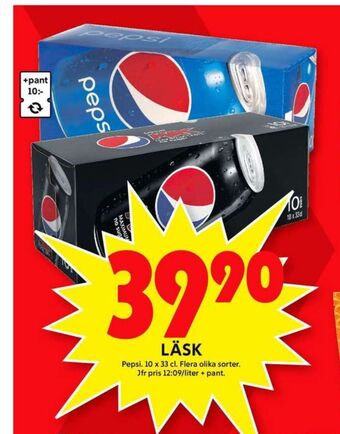 ICA Maxi Pepsi Läskedryck erbjuda
